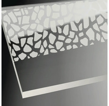 Eckeinstieg Drehtür 4-teilig Breuer Avanta 90x90 cm Dekor Terrazzo Weiß Profilfarbe chrom