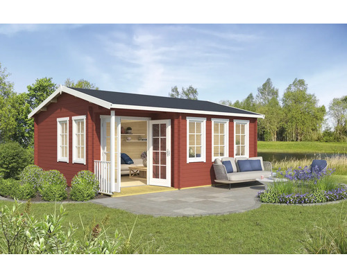 Gartenhaus Outdoor Life Sri Lanka Gold inkl. Fußboden Isolierglas 600 x 521,8 cm schwedenrot Gartenhaus Outdoor Life Sri Lanka Gold inkl. Fußboden Isolierglas 600 x 521,8 cm schwedenrot