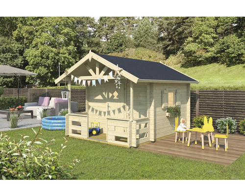 Gartenhaus LIDO Outdoor Life 215 x 215cm natur inkl. Fußboden Gartenhaus LIDO Outdoor Life 215 x 215cm natur inkl. Fußboden