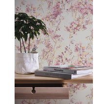 Vliestapete 37816-1 Attractive Blumenmuster rosa gelb-thumb-2