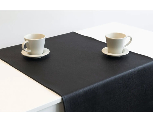 Tischläufer Kunstleder schwarz 45x140 cm bei HORNBACH kaufen