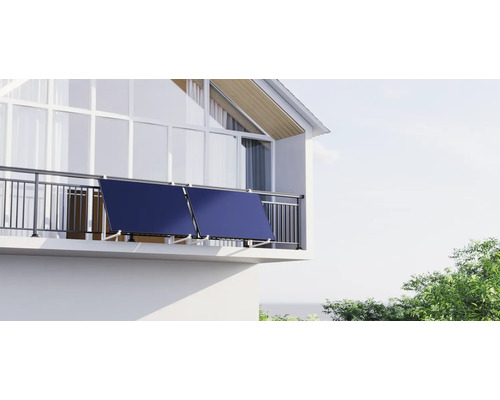 Balkon mit Windschutz