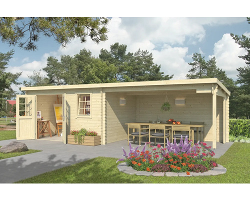 Gartenhaus Outdoor Life Reno inkl. Schleppdach und Rückwand 760 x 275 cm natur Gartenhaus Outdoor Life Reno inkl. Schleppdach und Rückwand 760 x 275 cm natur