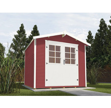 Gartenhaus weka 218 Gr. 3 inkl. Fußboden 320 x 269 cm rot