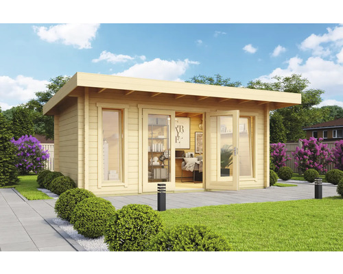 Gartenhaus Outdoor Life Dorset 72 Wandstärke 70 mm inkl. Fußboden 510 x 360 cm natur Gartenhaus Outdoor Life Dorset 72 Wandstärke 70 mm inkl. Fußboden 510 x 360 cm natur