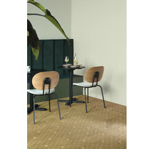 Teppichboden Velours Posada dunkelbeige FB34 400 cm breit (Meterware)