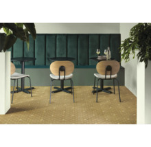 Teppichboden Velours Posada dunkelbeige FB34 400 cm breit (Meterware)