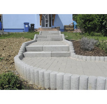 Rundpalisade iMount mit Hohlkehle grau 15 cm x 100 cm