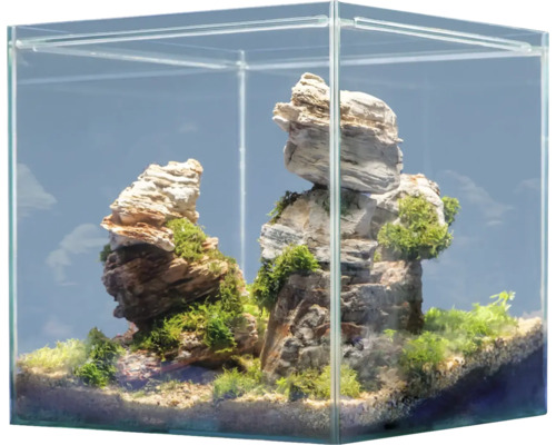 Aquariumdekoration sera Hardscape Set Scaper Cube Grand Canyon für 48 bis 80 Liter Aquarium, optimal 48 Liter, inkl. Rock Asian Pagoda, Rock Grand Canyon, floredepot , Gravel Beige , Gravel Ocher (ohne Pflanzen und Aquarium)