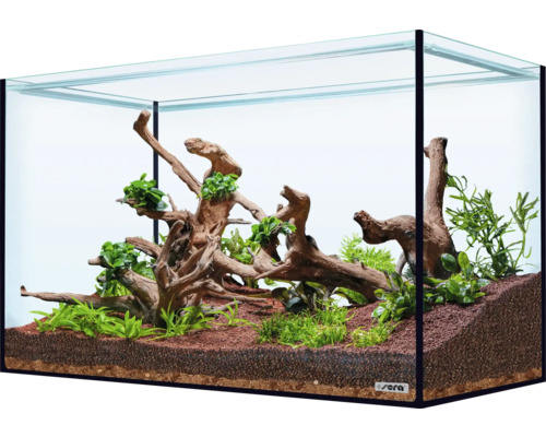 Aquariumdekoration sera Hardscape Set AquaTankRio Negro für 96 bis 126 Liter Aquarium, optimal 96 Liter, inkl. Scaper Wood, Scaper Root, floredepot, Gravel Brown (ohne Pflanzen und Aquarium) Aquarium mit Wurzelholz und Pflanzen