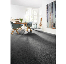 Teppichboden Shag Softness anthrazit 400 cm breit (Meterware)-thumb-4 Teppichboden Shag Softness anthrazit 400 cm breit (Meterware)-thumb-4
