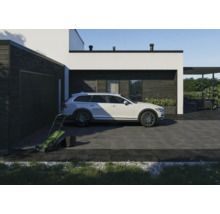 FLAIRSTONE Feinsteinzeug Terrassenplatte Skyfall Dark Grey rektifizierte Kante 90 cm x 90 cm x 3 cm