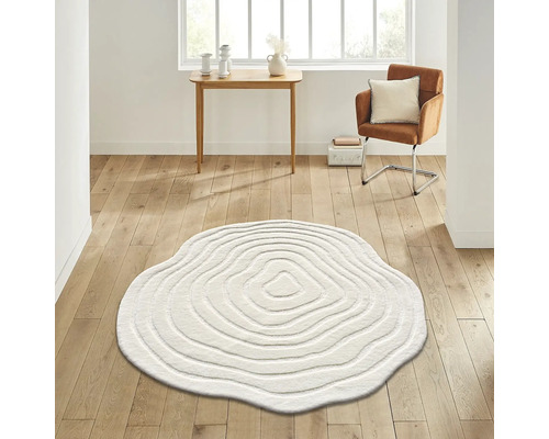 Teppich Ovum beige 120x120 cm
