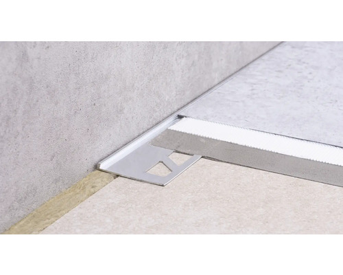 Fliesenprofil aus Metall für Wand und Boden