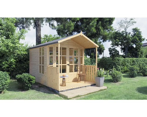 Gartenhaus Bertilo She Shed Arley mit Fußboden 214 x 305 cm natur