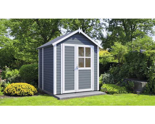 Gartenhaus aus Holz mit Doppeltür und Fenster