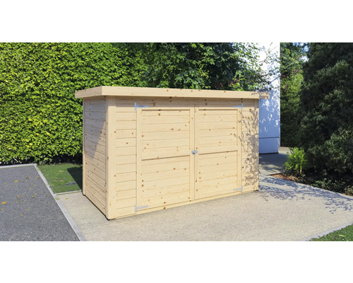 Fahrradgarage/Wandschrank Velo mit Fußboden 206 x 102 cm natur-0