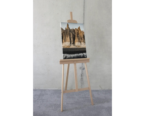 Leinwandbild auf Staffelei mit Küstenmotiv