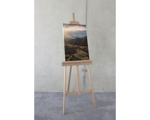 Leinwandbild auf Staffelei mit Landschaftsmotiv