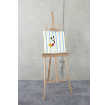 Holzstaffelei mit Leinwand und Mickey Maus Motiv