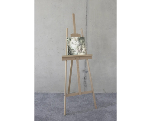 Holzstaffelei mit Leinwand