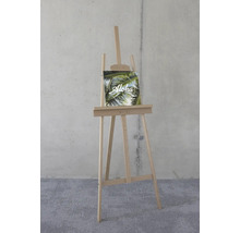 Staffelei mit Leinwand und Palmenmotiv Aloha