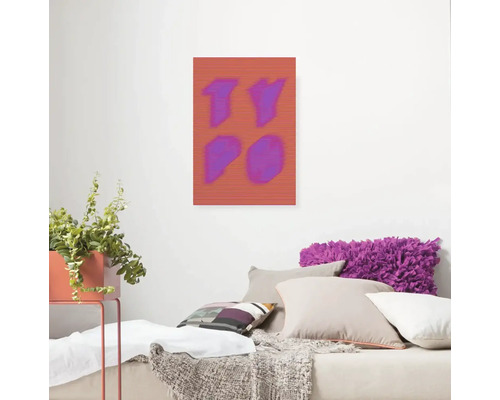 Dekoratives Wandbild mit abstrakten Formen im Wohnbereich