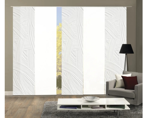 Dekorativer Schiebevorhang im Wohnzimmer