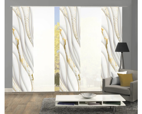 Schiebegardine mit abstraktem Muster für Fensterdekoration