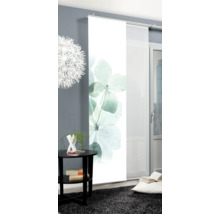 Raumansicht mit Schiebevorhang mit Blumenmotiv