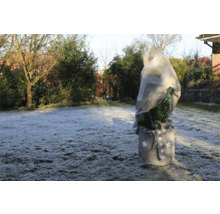 Winterschutzvlieshaube Videx Zickzackmuster 110x110 cm 50 g/m² weiß