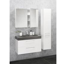 Spiegelschrank Somero 60 cm hochglanz weiß-thumb-1 Spiegelschrank Somero 60 cm hochglanz weiß-thumb-1