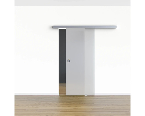 Zimmereinrichtung mit Glasschiebetür