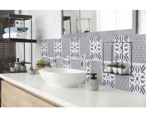 Selbstklebende Wandfliesen Wall Tiles Cubia blue