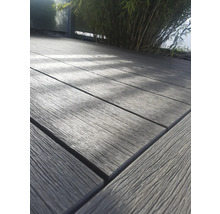 Konsta WPC Terrassendiele Nativo Eiche hellgrau Usedwood Vollprofil beschichtet 3000 x 142 x 22,5 mm