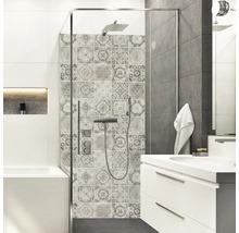 Duschrückwand mySpotti Shower Ernesto Fliesenoptik 210 x 100 cm SH-210100-1816-HB