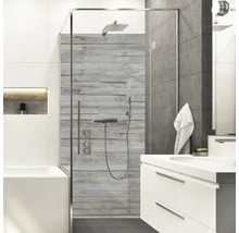 Duschrückwand mySpotti Shower Wood Planks Holzoptik 255 x 150 cm SH-255150-1403-HB