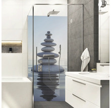 Duschrückwand mySpotti Shower Calmness Steine 210 x 100 cm SH-210100-1965-HB