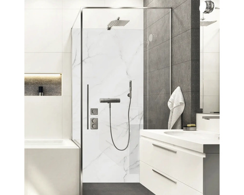 Duschrückwand mySpotti Shower Marmor White Marmoroptik 210 x 100 cm SH-210100-1937-HB Duschrückwand mySpotti Shower Marmor White Marmoroptik 210 x 100 cm SH-210100-1937-HB