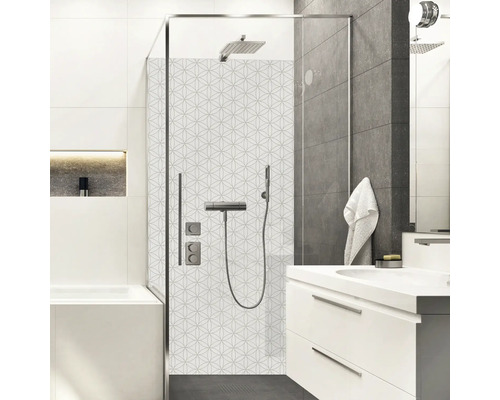 Duschrückwand mySpotti Shower Kini abstraktes Muster Fliesenoptik 255 x 150 cm SH-255150-1852-HB Duschrückwand mySpotti Shower Kini abstraktes Muster Fliesenoptik 255 x 150 cm SH-255150-1852-HB