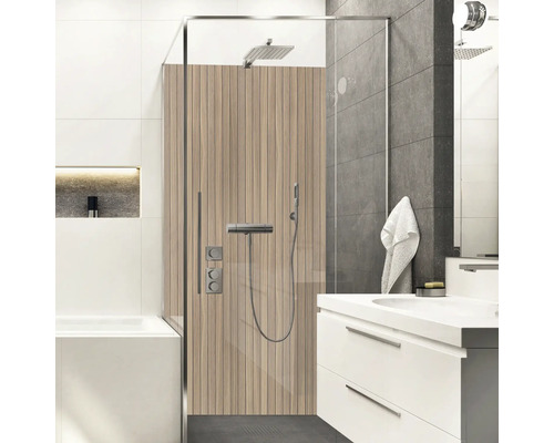 Duschrückwand mySpotti Shower Holzoptik Lärche 255 x 150 cm SH-255150-1938-HB Duschrückwand mySpotti Shower Holzoptik Lärche 255 x 150 cm SH-255150-1938-HB