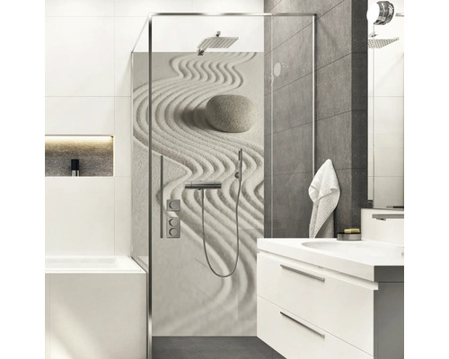 Duschrückwand mySpotti Shower Zen Steine Sand 255 x 150 cm SH-255150-1395-HB Duschrückwand mySpotti Shower Zen Steine Sand 255 x 150 cm SH-255150-1395-HB