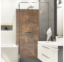 Duschrückwand mySpotti Shower Mike Metalloptik Rost 210 x 100 cm SH-210100-1850-HB