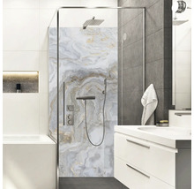 Duschrückwand mySpotti Shower Stig Marmoroptik 255 x 150 cm SH-255150-1778-HB