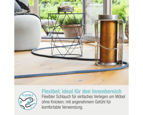 Flexibler Wasserschlauch im Innenbereich für die Bewässerung von Zimmerpflanzen