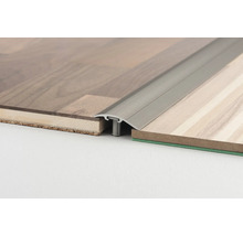 SKANDOR Anpassungsprofil Aluminium Edelstahloptik mattiert 4,8x37x900 mm
