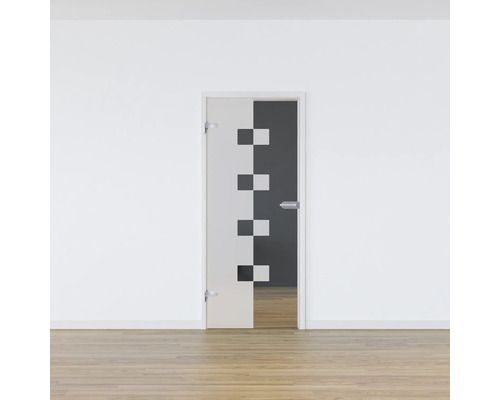 Zimmertür mit quadratischem Design