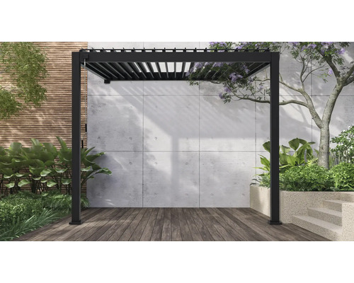 Pergola Mirador Classic 3x3 Pfostenstärke 11 x 11 cm 301,24 x 301,25 cm anthrazit