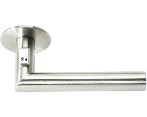 Türdrücker aus Edelstahl mit Verriegelungsanzeige
