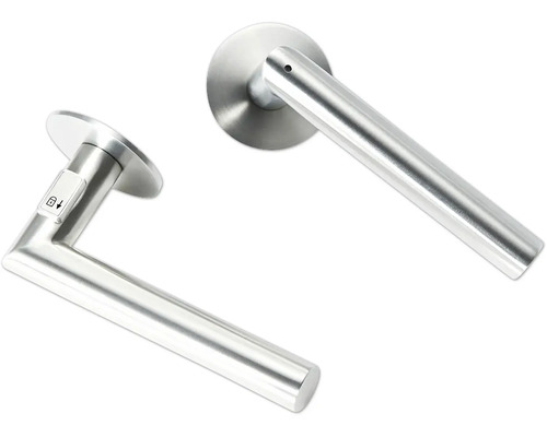 Türdrücker aus Edelstahl mit Schlossanzeige